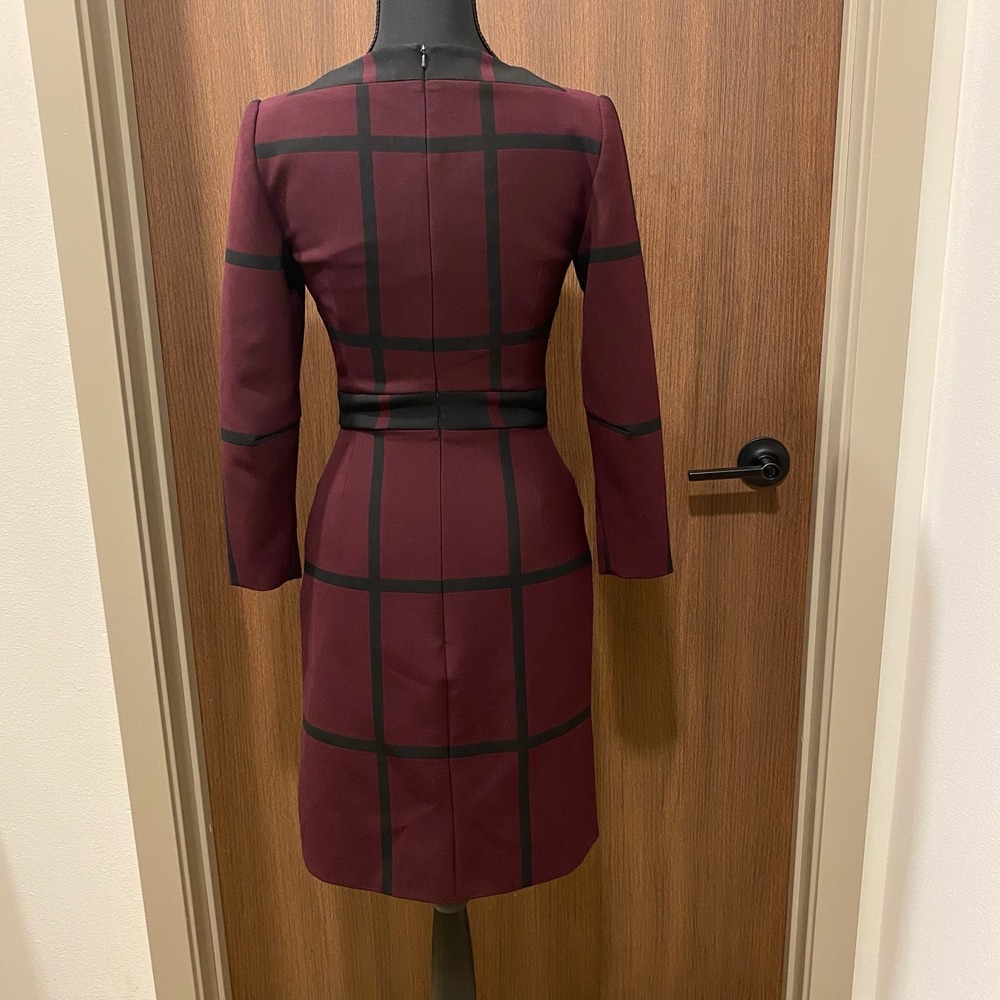 Karen Millen Windowpane Check-Pattern Shift Mini … - image 8